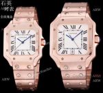 Replica Cartier Santos de Lover Watch Rose Gold Quartz Movement